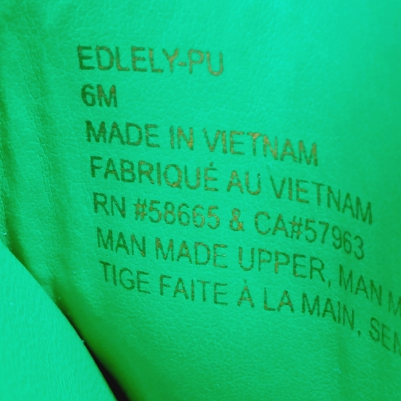 NEW Open Edit Lely Green Square Toe Slide Sandals I648 - Picture 10 of 12